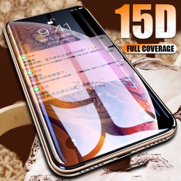 15D zakrzywione szkło hartowane dla iPhone 8 7 6 Plus XS Max osłona ekranu dla iPhone X X XS 6 6 s 7 8 szkło ochronne Film