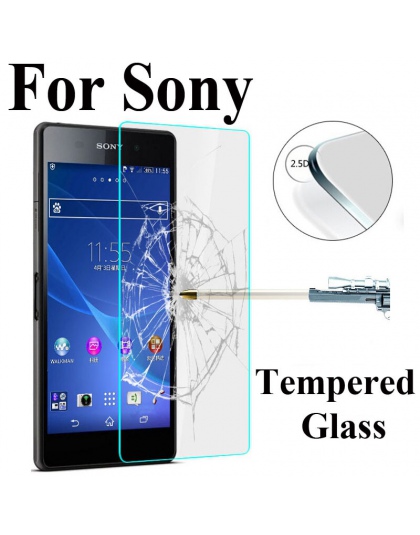 Ochraniacz ekranu HD hartowane dla Sony Xperia Z1 Z2 Z3 Z5 kompaktowy M2 M4 M5 C3 C4 folia ochronna Premium szkło hartowane