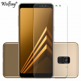 2 sztuk dla szkła hartowanego, Samsung Galaxy A8 2018 ekran Protector Anti-Explosion cienki Film do Samsung Galaxy A8 2018 szkło