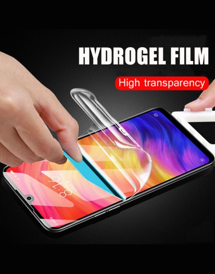 Pełny ekran ochronny hydrożel Film na dla Xiao mi mi 8 Pro 8 Lite SE folia ochronna do Xiao mi czerwony mi 5A uwaga 5 6 7 Pro Fi