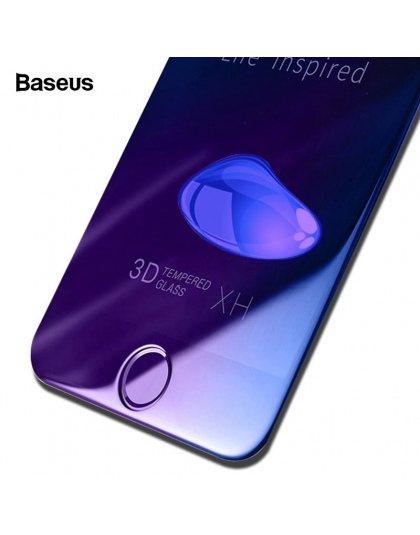 Baseus 0.23 MM Screen Protector szkło hartowane dla iPhone 8 7 6 6 s s Plus 8 plus 7 plus miękkie 3D zakrzywione pokrywa folia o