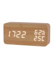 JINSUN nowoczesne LED budzik Despertador wilgotność temperatury elektroniczny pulpit tablica cyfrowa zegary