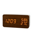 JINSUN nowoczesne LED budzik Despertador wilgotność temperatury elektroniczny pulpit tablica cyfrowa zegary