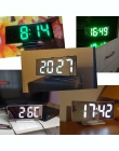 Lustro LED cyfrowy budzik elektroniczny zegarek stół wielofunkcyjny drzemki nocne wyświetlacz LED pulpit budziki Despertador