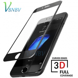 VBNBV 3D szkło hartowane dla iPhone 7 8 6 6 s Plus 5 5S SE 9 H pełny ekran Protector dla iPhone X XR XS Max szkło ochronne Film