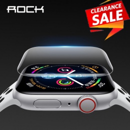 2 sztuk dla Apple osłona na szybkę zegarka dla iWatch 4 3 2 ROCK hydrożel pełna ochronna folia do Apple zegarek z 38mm 40mm 42mm