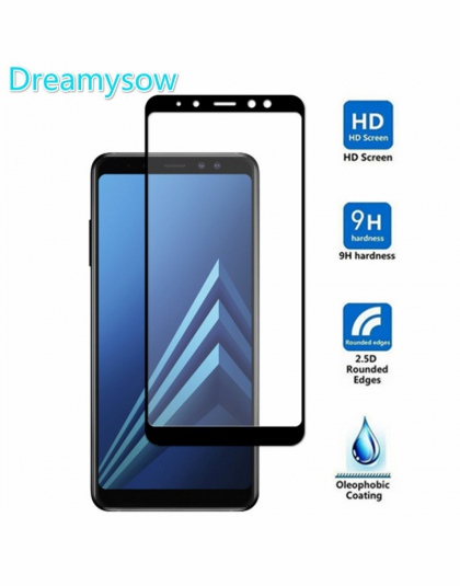 Dreamysow szkło hartowane dla Samsung Galaxy J8 J6 J4 2018 J5 J7 J2 osłona na ekran Prime Film dla Galaxy A8 A6 Plus a5 A7 2018