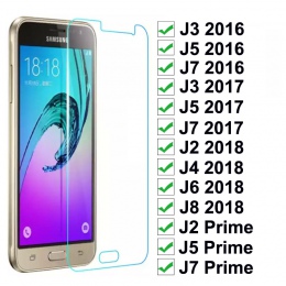 Szkło hartowane dla Samsung Galaxy J3 J5 J7 2016 2017 J2 J5 J7 osłona na ekran Prime dla Samsung J2 J4 J6 j8 folia ochronna