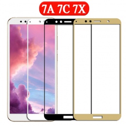 Szkło ochronne na telefon honor 7a dla huawei 7c 7x 7a pro 7 c x ochronna na ekran, folia ochronna hartowanego glas bezpieczeńst