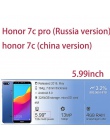 Szkło ochronne na telefon honor 7a dla huawei 7c 7x 7a pro 7 c x ochronna na ekran, folia ochronna hartowanego glas bezpieczeńst