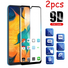 2 sztuk/partia pełny klej Samsun A50 szkło do Samsung Galaxy A70 A40 A30 A50 szkło ochronne na city of Galax 50 30 40 70 50A 70A