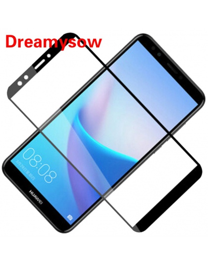 Pełna osłona ekranu dla Huawei Honor 7A 7C Pro 7X szkło hartowane dla Huawei Y6 Y5 Prime Y9 2018 P inteligentny P20 Lite Nova 3i