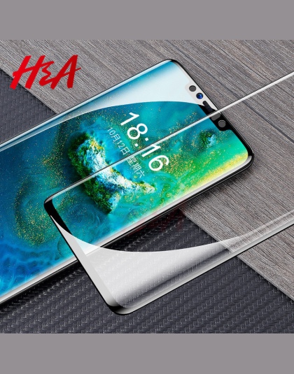 H & A szkło hartowane dla Huawei P20 Lite Pro szkło ochronne ochraniacz ekranu dla Huawei Mate 20 10 Pro Lite pełna pokrywa