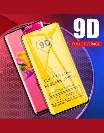 9D szkło hartowane dla Huawei Nova 4 3 3i Honor 10 pokaż 20 grać 8X Mate 20 P30 Lite P smart Plus 2019 na pełnym ekranie szkło o