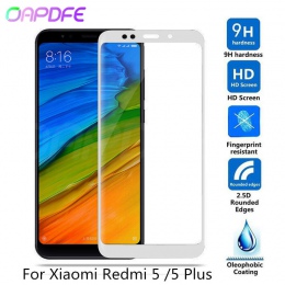 9 H szkło hartowane dla Xiaomi Redmi 5 Redmi 5 Plus pełna osłona ekranu dla Redmi5 Redmi5plus telefon szkło folia ochronna