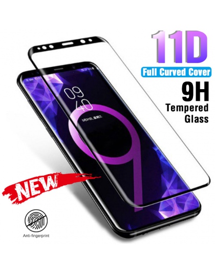 11D pełna zakrzywione szkło hartowane na Samsung Galaxy S9 S8 Plus uwaga 8 9 ochronne na ekran do Samsung S7 S6 krawędzi folia s