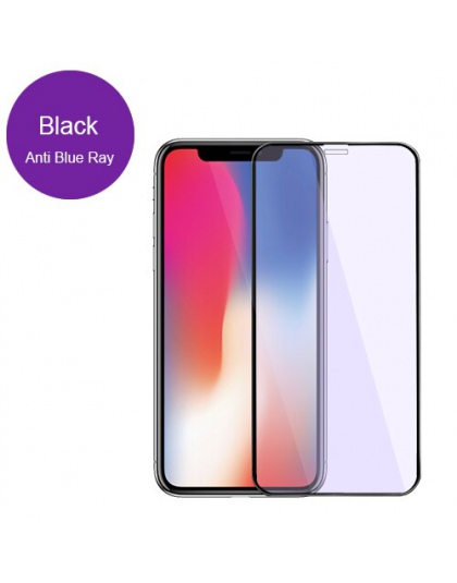 RONICAN pełna pokrywa szkło hartowane dla iPhone XS ochraniacz ekranu 3D szkło ochronne Film dla iPhone X 10 na telefonie iPhone