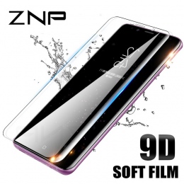 ZNP 9D zakrzywiony miękki Film do Samsung Galaxy S8 S9 ochraniacz ekranu uwaga 9 8 S7 krawędzi nie szkło dla samsung S9 Plus fol