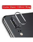 Osłona na kamerę szkło na dla Huawei P20 Pro szkło hartowane + Metal kamera tylna obiektywu pierścień ochronny pełne pokrycie dl