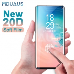 20D pełna pokrywa folia ochronna na ekran do Samsung Galaxy S10 S9 S8 Plus S10e uwaga 8 9 A6 A8 2018 miękka folia ochronna nie s