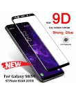 9D pełna pokrywa szkło hartowane dla Samsung Galaxy S9 S8 Plus uwaga 8 9 ochraniacz ekranu A6 A8 2018 S7 krawędzi folia ochronna