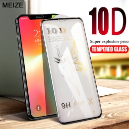 10D zaawansowane szkło hartowane dla iPhone X osłona ekranu dla iPhone 6 6 s 7 8 Plus X xs Xr Xs Max ekranu ze szkła ochrony