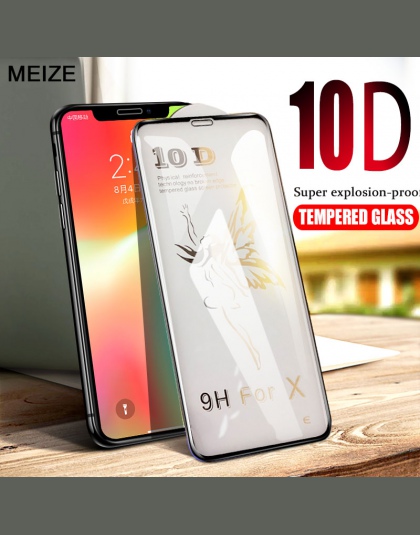 10D zaawansowane szkło hartowane dla iPhone X osłona ekranu dla iPhone 6 6 s 7 8 Plus X xs Xr Xs Max ekranu ze szkła ochrony