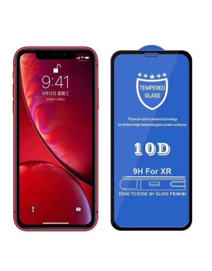 10D szkło hartowane dla iPhone X 7 8 6 Plus ekran Protector pełna pokrywa szkło ochronne dla iPhone 6 6 s 7 XR XS Max film