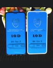 10D szkło hartowane dla iPhone X 7 8 6 Plus ekran Protector pełna pokrywa szkło ochronne dla iPhone 6 6 s 7 XR XS Max film