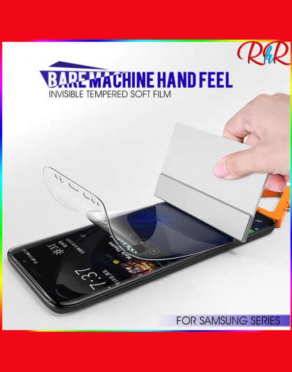 Zakrzywione miękkie hydrożelowe Film do Samsung Galaxy S8 S9 Plus S7 S6 krawędzi Plus ochronne na ekran do Samsung uwaga 8 9 Fil