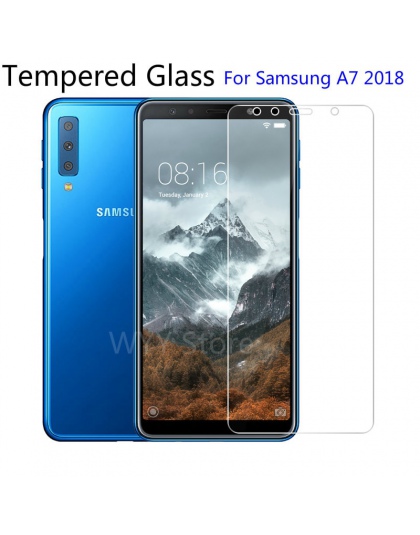 9 H szkło hartowane dla Samsung Galaxy A7 2018 folia ochronna na ekran do Samsung Galaxy A7 2018 2.5d ochrony glas
