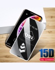 ZNP 15D szkło ochronne na iPhone 6 6 s 7 8 plus XR X szkło pełna osłona iPhone Xs max X ochraniacz ekranu szkło hartowane