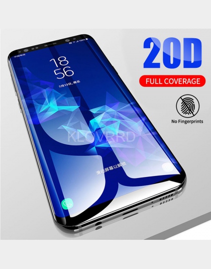 3D 20D pełna zakrzywione pełna pokrywa szkło hartowane dla Samsung Galaxy S10E S8 S9 Plus S7 uwaga 8 9 A8 a6 2018 Screen Protect