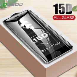 OICGOO 15D szkło hartowane dla Apple iPhone 7 8 ochraniacz ekranu Xr X Xs Max szkło ochronne dla iPhone X 6 6 s 7 8 Plus szkło