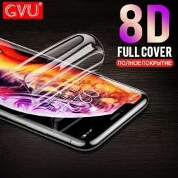GVU 8D miękkie pełna osłona ekranu dla iPhone 6 6 S 7 8 Plus X hydrożel Film dla iPhone 7 8 6 Plus nie hartowane szkło