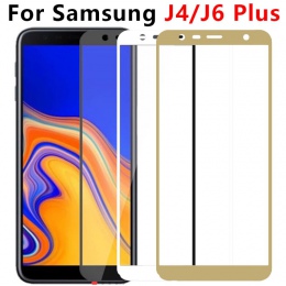 Szkło ochronne do Samsung Galaxy J4 J6 Plus 2018 ochronne na ekran do Samsung J4Plus J6Plus J 4 6 J4 + J6 + folia ze szkła harto