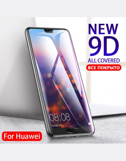 9D pełny klej osłona ekranu dla Huawei P20 szkło hartowane dla Huawei Mate 20 Lite 9 10 P10 pełna pokrywa folia ochronna