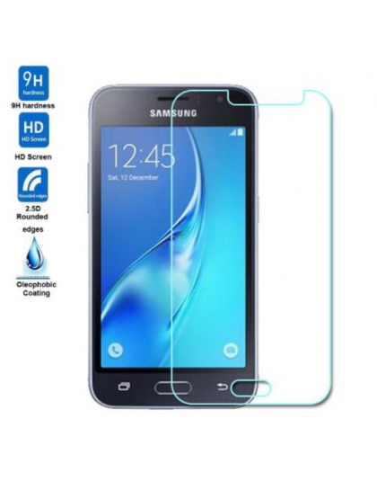 9 H 2.5D szkło hartowane dla Samsung Galaxy J1 (2016) J120F J1 (6) osłona ekranu dla Samsung J1 2016 folia ochronna Glas
