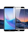 Ochraniacz ekranu HD szkło hartowane dla Huawei Y3 Y5 Y6 Y7 Y9 2018 Y5 Y6 2017 Y7 Prime Pro kolorowe folia na cały telefon
