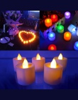 1 sztuk świeczki LED herbaty światła zasilane z baterii symulacja kolor płomień miga strona ślub urodziny strona dekoracji świec