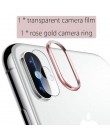 Dla Apple iPhone Xs Max X XR kamery osłona obiektywu miękkie szkło hartowane powrót obiektyw ochrona folii pierścień akcesoria d