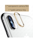 Dla Apple iPhone Xs Max X XR kamery osłona obiektywu miękkie szkło hartowane powrót obiektyw ochrona folii pierścień akcesoria d