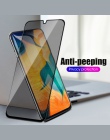 3D pełna zakrzywione Anti Spy szkło hartowane dla Samsung Galaxy A50 A30 S9 S8 Plus uwaga 8 9 M20 M10 chronić ekran chroniący pr