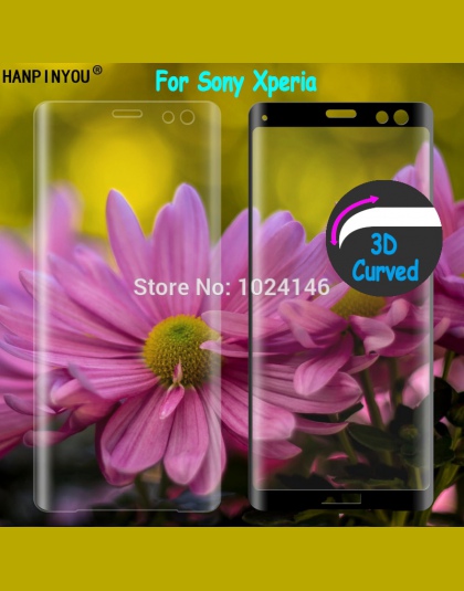 Dla Sony Xperia X XA XA1 XA2 Ultra XZ XZS XZ1 XZ2 XZ3 C6 Premium Premium 9 H 3D zakrzywione pełne osłona z hartowanego ekranu ze