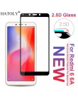 HATOLY dla szkła hartowanego, Xiaomi Redmi 6A szkło 3D pełne pokrycie filmu ochraniacz ekranu dla Xiaomi Redmi 6A szkło Redmi 6A