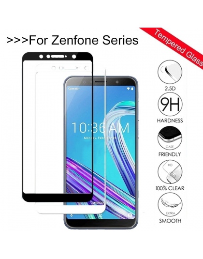 Szkło hartowane dla ASUS Zenfone Max Pro M1 ZB602KL ZB555KL 5 5Z na żywo L1 ZA550KL ZE620KL ZS620KL 6Z 6 ZS630KL folia na wyświe