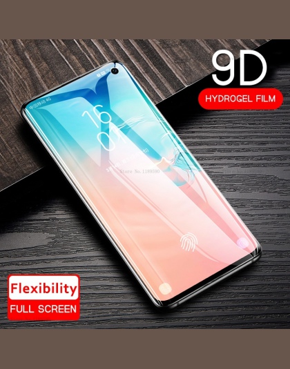 Pełne miękkie hydrożelowe Film do Samsung Galaxy S10 Plus S10e S 10 9D ochronne na ekran do Samsung S8 S9 uwaga 8 9 A10 A20 A30 