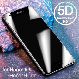 5D szkło hartowane dla Huawei Honor 9 folia ochronna na ekran Lite 9 zakrzywione pełne na szkło ochronne dla Huawei Honor 9 Lite