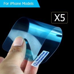 5 sztuk/partia LCD folia ochronna na ekran dla iPhone 7 7 Plus Nano wybuchu Film dla iPhone 5 5S 6 6 S 6 plus 6 s 8 plus X XR XS