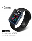 PZOZ dla iwatch 4 ekran miękki futerał ochronny filmów pełna pokrywa dla Apple iwatch 1 2 3 zegarek 3D krzywa ochronne 38mm (nie